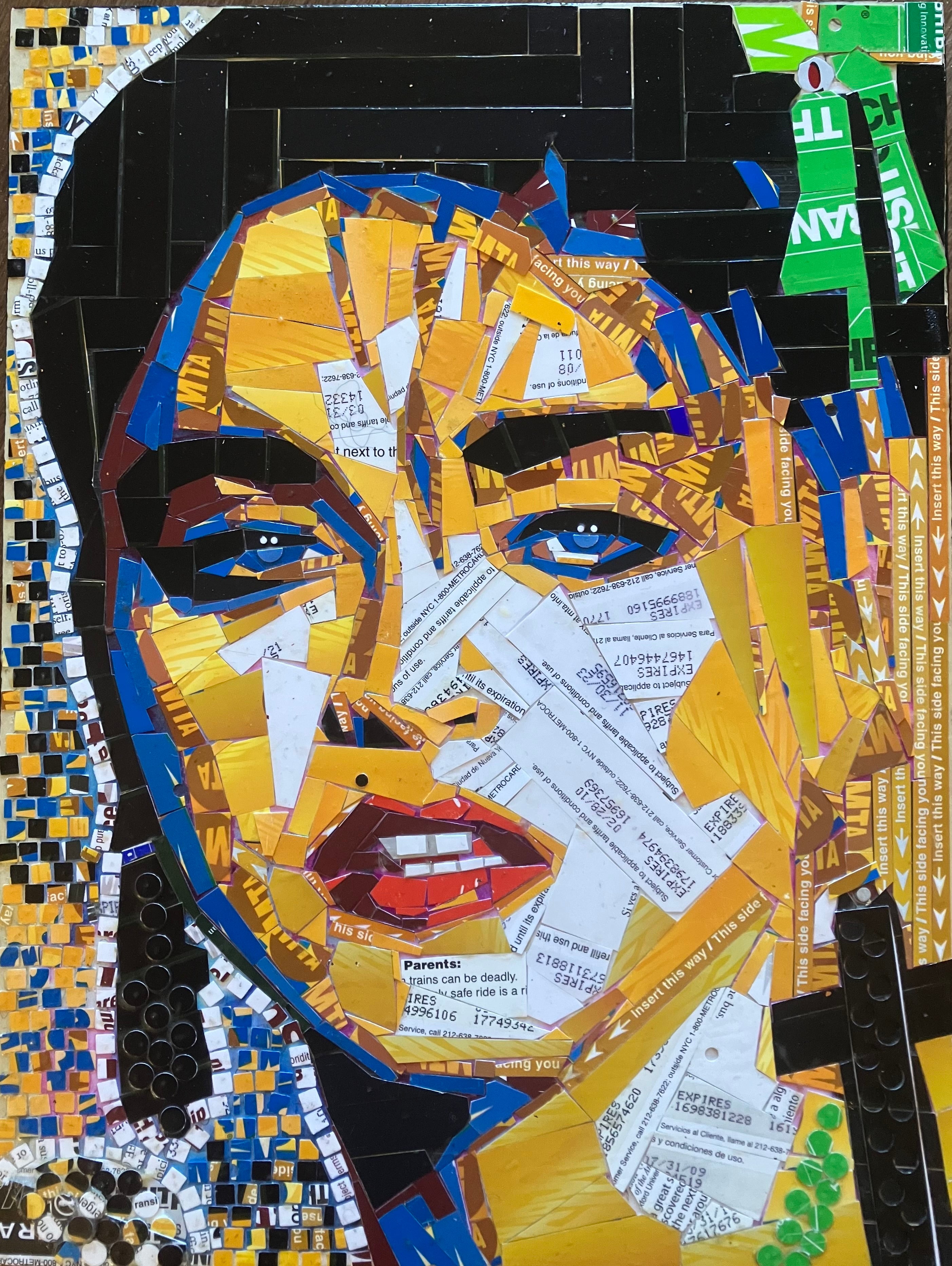 Madonna with Cross Earring